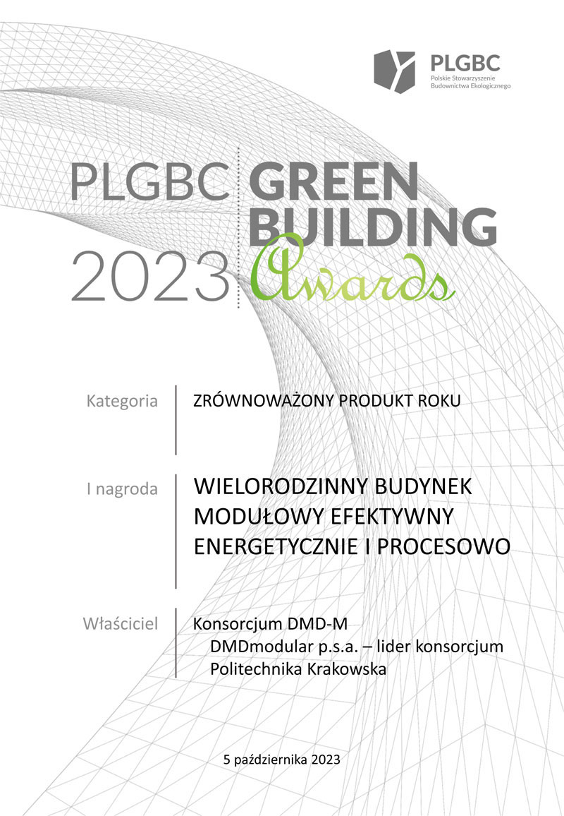 Nagroda PLGBC dla pracowników Wydziału
