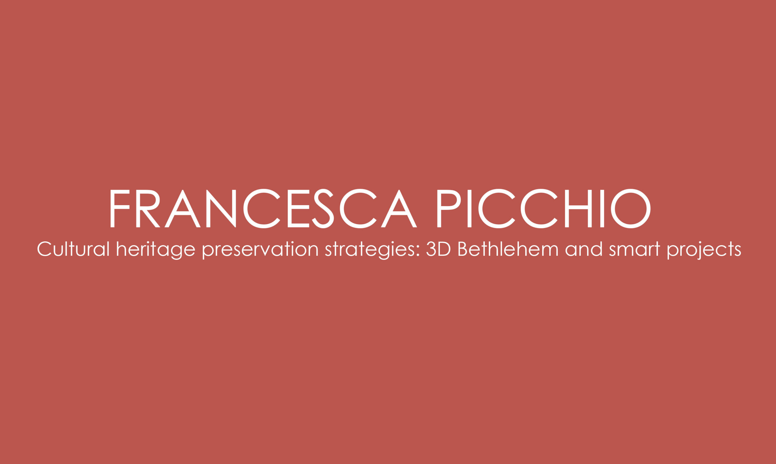 WYKŁAD PROFESOR WIZYTUJĄCEJ FRANCESCY PICCHIO